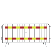 Barrier type E | with two 100 mm sensing stripes, red / yellow foil, type RA2/B